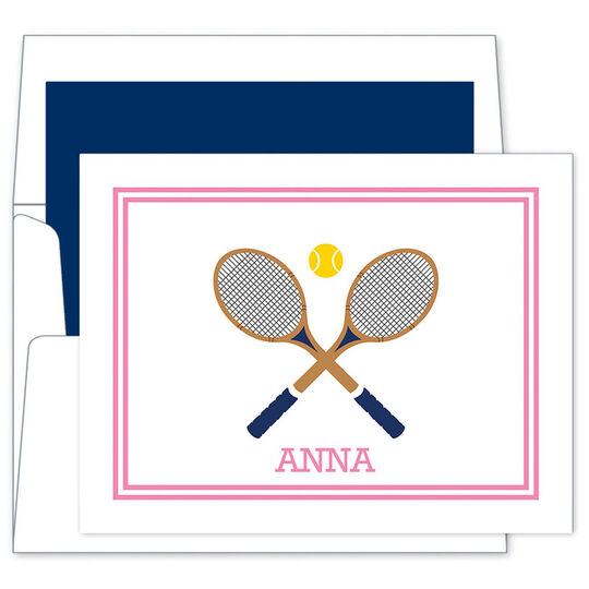Love Tennis Folded Note Cards